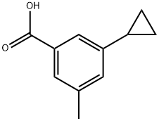 3-Cyclopropyl-5-methylbenzoic acid 结构式