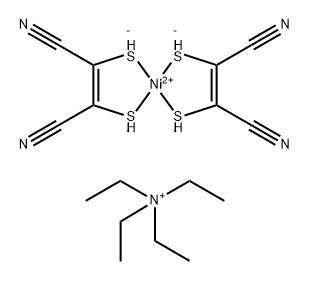 BIS(TETRAETHYLAMM.) BIS(DIMERCAPTOMA- LEONITRILATO)NI(II) 结构式