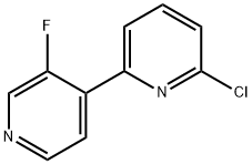 6-Chloro-3'-fluoro-2,4'-bipyridine 结构式