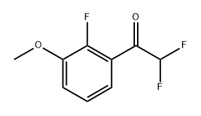 2,2-Difluoro-1-(2-fluoro-3-methoxyphenyl)ethanone 结构式