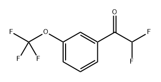 2,2-Difluoro-1-(3-trifluoromethoxy-phenyl)-ethanone 结构式