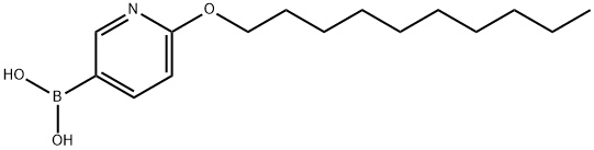 Boronic acid, [6-(decyloxy)-3-pyridinyl]- 结构式