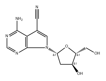 7-Cyano-7-deaza-2'-deoxyadenosine 结构式