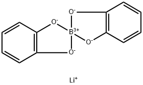 二(邻苯二酚根)合硼酸锂 结构式