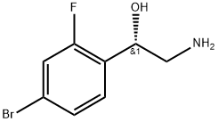Benzenemethanol, α-(aminomethyl)-4-bromo-2-fluoro-, (αS)- 结构式