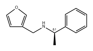 N-[(1R)-1-Phenylethyl]-3-furanmethanamine 结构式