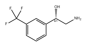 (S)-2-氨基-1-(3-(三氟甲基)苯基)乙烷-1-醇 结构式