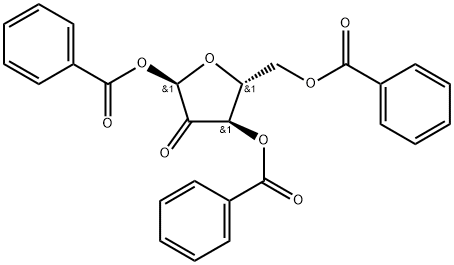 ALPHA-D-赤式戊呋喃糖-2-酮 1,3,5-三苯甲酸酯 结构式