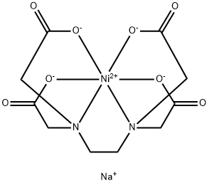 乙二胺四乙酸二钠镍(II)盐水合物 结构式
