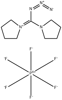 1-(叠氮基-1-吡咯烷基亚甲基)吡咯烷六氟磷酸盐(APMPP) 结构式