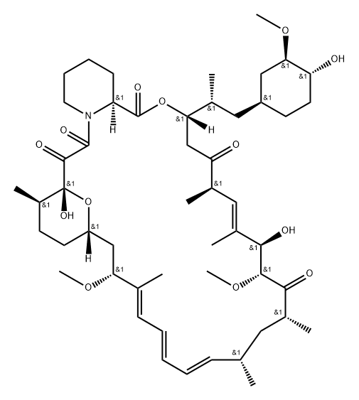 西罗莫司杂质2 结构式