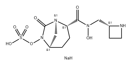 SULFURIC ACID, MONO[(1R,2S,5R)-2-[[[(2R)-2- AZETIDINYLMETHYL]HYDROXYAMINO]CARBONYL]-7- OXO-1,6-DIAZA 结构式