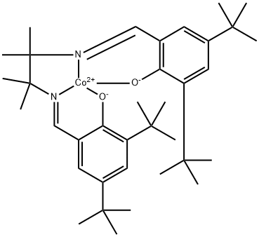 1,1,2,2 - 四甲基 - 1,2 - 二氨基乙烷 - N,N' - 双(3,5 - 二 - 叔 - 水杨基) - 钴(II) 结构式