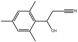 β-Hydroxy-2,4,6-trimethylbenzenepropanenitrile 结构式