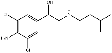 Benzenemethanol, 4-amino-3,5-dichloro-α-[[(3-methylbutyl)amino]methyl]- 结构式