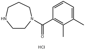 (1,4-二氮杂环庚-1-基)(2,3-二甲基苯基)甲酮盐酸盐 结构式