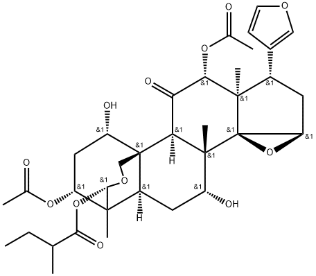 12-O-ACETYLAZEDARACHIN A 结构式
