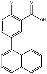 2-羟基-5-(萘-1-基)苯甲酸 结构式