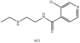 3-氯-N-(2-(乙基氨基)乙基)异烟酰胺盐酸盐 结构式