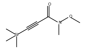 3-Trimethylsilanyl-propynoic acid methoxy-methyl-amide 结构式