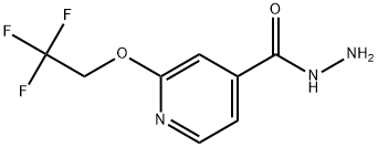 2-(2,2,2-Trifluoroethoxy)-4-pyridinecarboxylic acid hydrazide 结构式