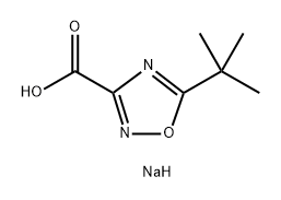 5-(叔丁基)-1,2,4-噁二唑-3-羧酸钠 结构式