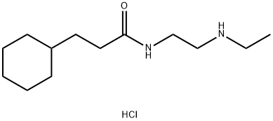 3-环己基-N-(2-(乙基氨基)乙基)丙酰胺盐酸盐 结构式