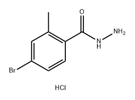 4-bromo-2-methylbenzohydrazide hydrochloride 结构式