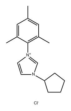 1-环戊基-3-均三甲苯基-1H-咪唑-3-鎓氯化物 结构式