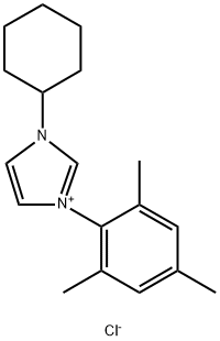 1-环己基-3-均三甲苯基-1H-咪唑-3-鎓氯化物 结构式