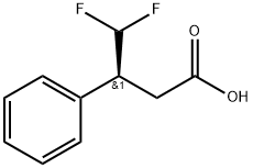 (S)-4,4-二氟-3-苯基丁酸 结构式