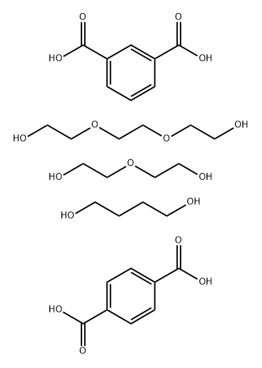 1,3-Benzenedicarboxylic acid polymer with 1,4-Benzenedicarb oxylic acid, 1,4-butanediol, 2,2-[1,2-ethanedyilbis(oxy)]bis [etha nol] and 2,2′-oxybis[ethanol] 结构式