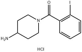 1-(2-Iodobenzoyl)piperidin-4-amine 结构式