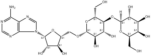 9H-PURIN-6-AMINE,9-(O-Β-D-GALACTOPYRANOSYL-(1-4)-O-Β-D-GLUCOPYRANOSYL-(1-5)-Β-D-ARABINOFURANOSYL) 结构式
