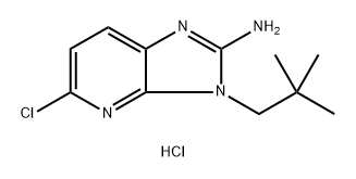 5-chloro-3-neopentyl-3H-imidazo[4,5-b]pyridin-2-amine hydrochloride 结构式