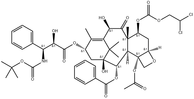 7-双氯乙氧羰基-多西他赛 结构式