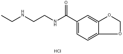 N-(2-(乙基氨基)乙基)苯并[D][1,3]二氧戊环-5-甲酰胺盐酸盐 结构式