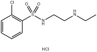 2-氯-N-(2-(乙基氨基)乙基)苯磺酰胺盐酸盐 结构式