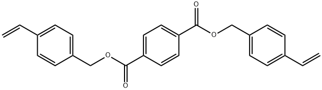 1,4-苯二甲酸-1,4-双[(4-乙烯基苯基)甲基]酯 结构式