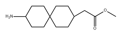 2-(9-氨基螺[5.5]十一烷-3-基)乙酸甲酯 结构式