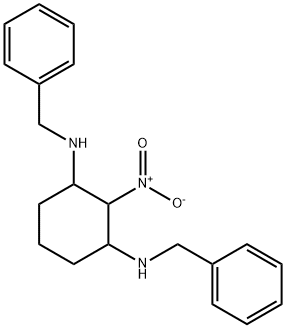 2-Nitro-N1,N3-bis(phenylmethyl)-1,3-cyclohexanediamine 结构式