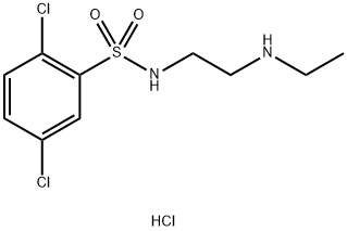 2,5-二氯-N-(2-(乙基氨基)乙基)苯磺酰胺盐酸盐 结构式