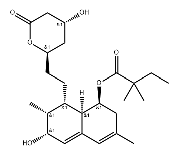 辛伐他汀(6R)羟基异构体 结构式