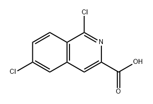 1,6-二氯异喹啉-3-羧酸 结构式