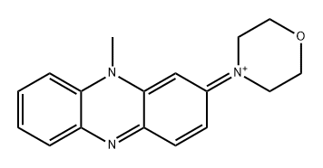 4-(10-甲基-2-(10H)吩嗪亚基)吗啉鎓三氟乙酸盐 结构式