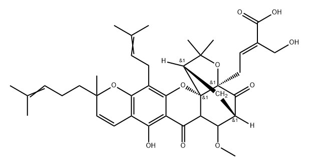 GAMBOGIC ACID A 结构式