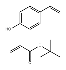 1,1-DIMETHYLETHYL-2-PROPENOATE, POLYMER WITH 4-ETHENYLPHENOL 结构式