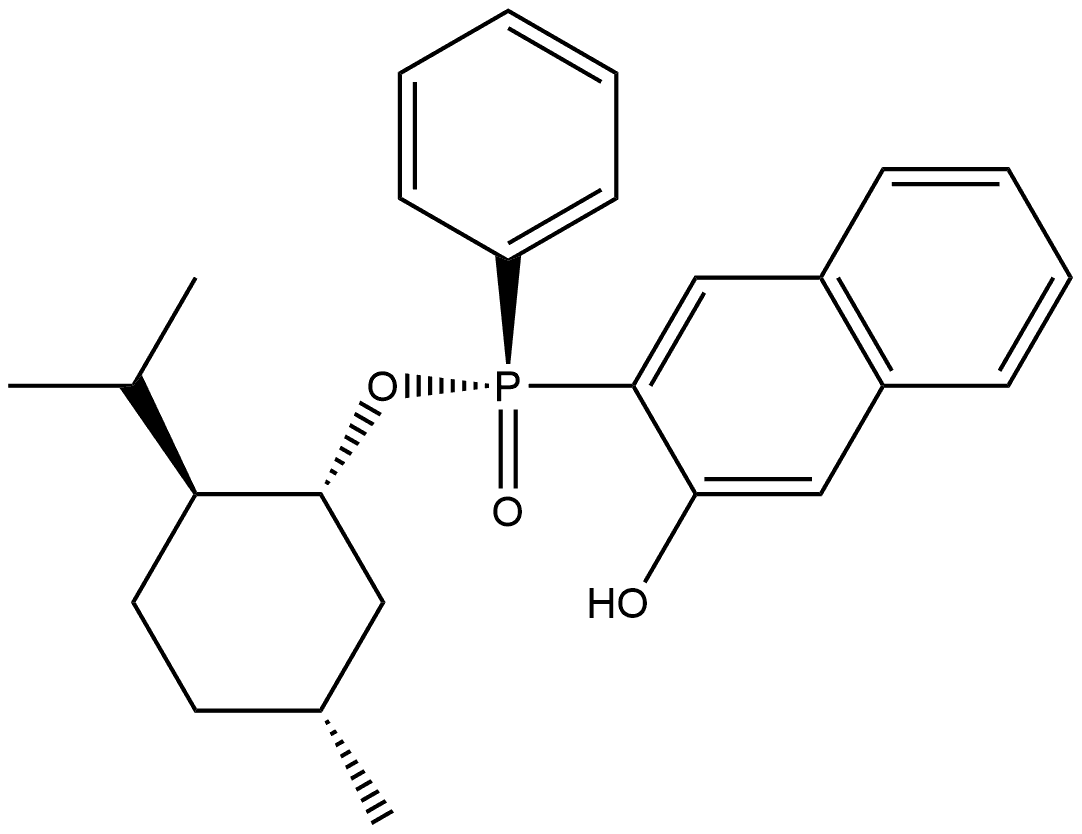 (RP)-(-)-薄荷基苯基(3-羟基萘-2-基)-2-次膦酸 结构式