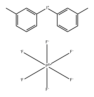 二(3-甲基苯基)六氟磷酸碘98.00% 结构式