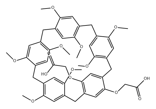 柱[5]芳烃二乙酸 结构式